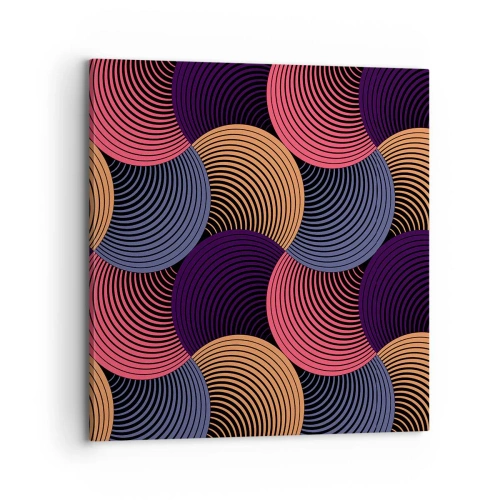 Cuadro sobre lienzo - Impresión de Imagen - En un ritmo circular - 70x70 cm