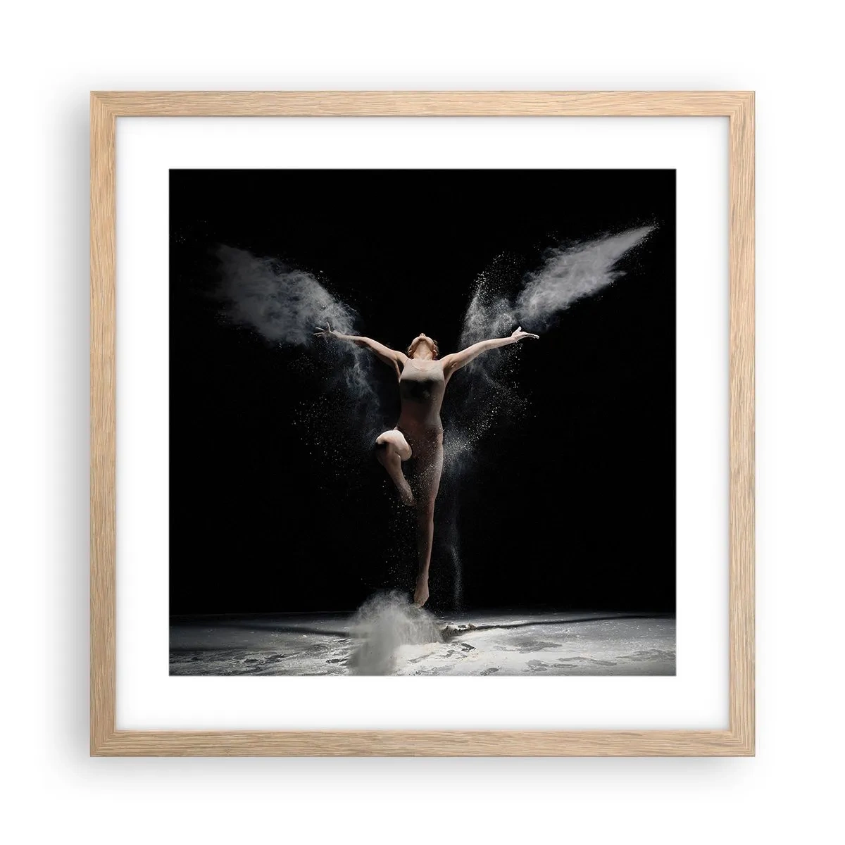 Póster en marco roble claro - Los duendes existen - 40x40 cm