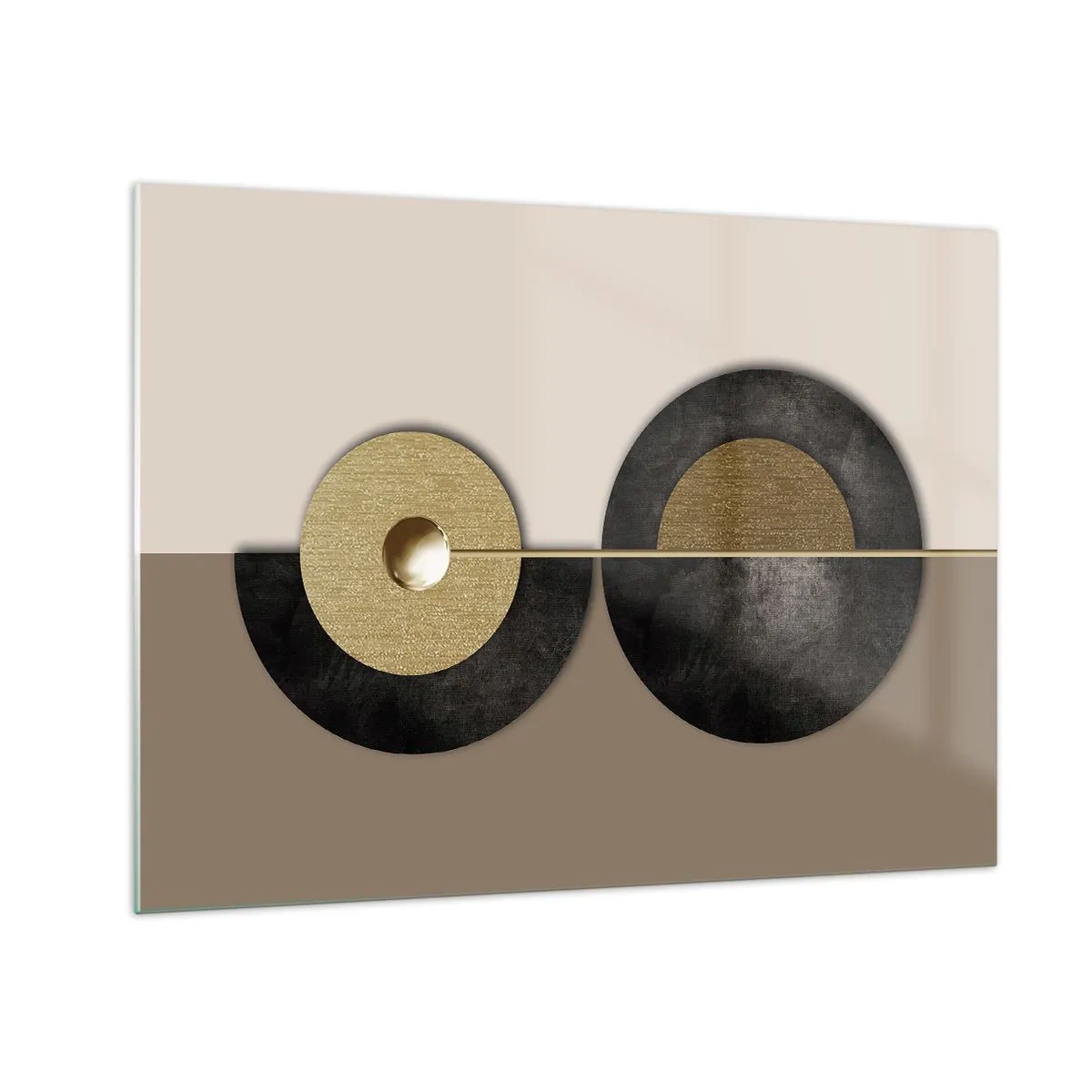 Cuadro sobre vidrio - Impresiones sobre Vidrio - Variaciones en torno a un círculo - 70x50 cm
