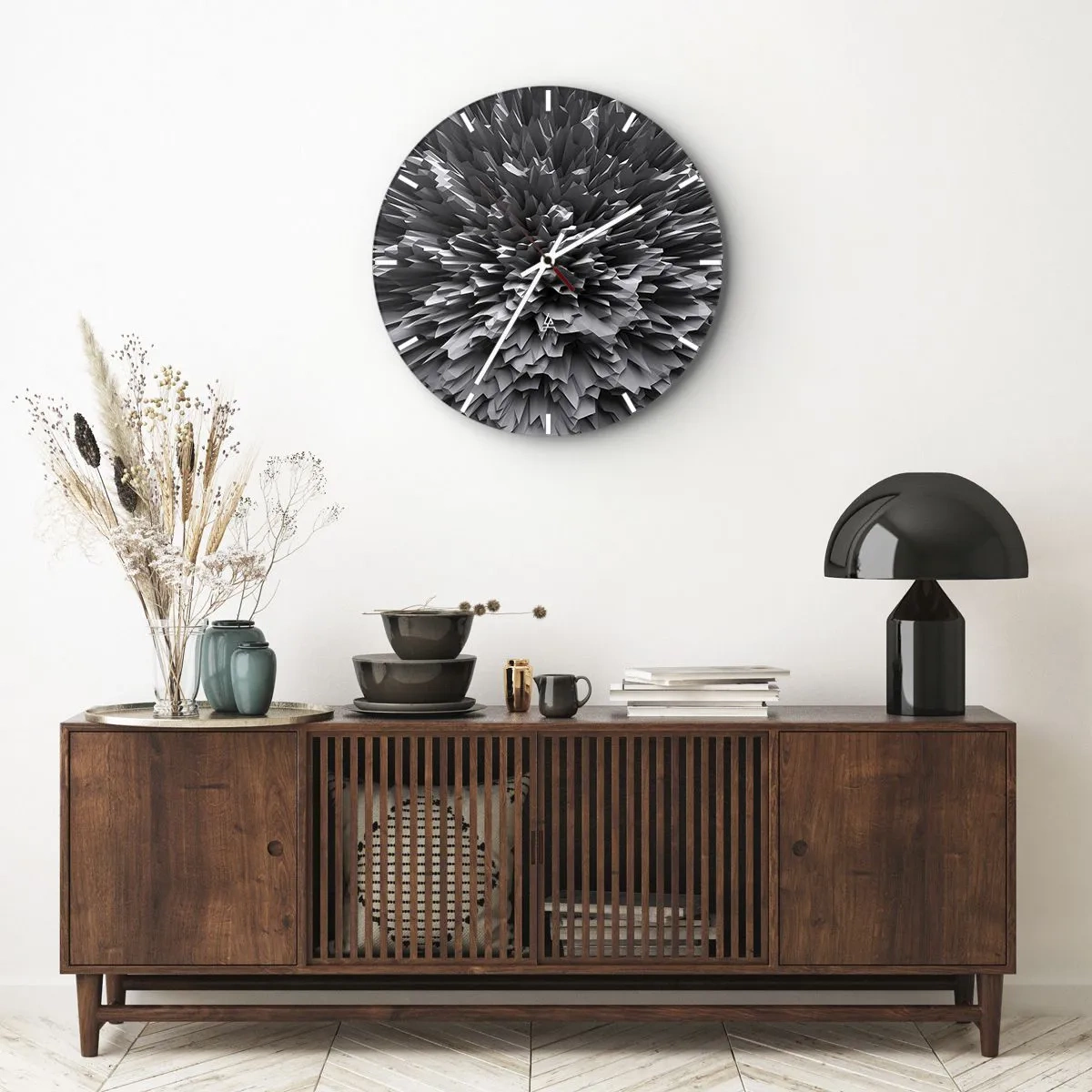 Reloj de pared - Reloj de vidrio - No puede ser más afilado - 40x40 cm