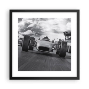 Póster en marco negro - ¡Hay poder! - 40x40 cm