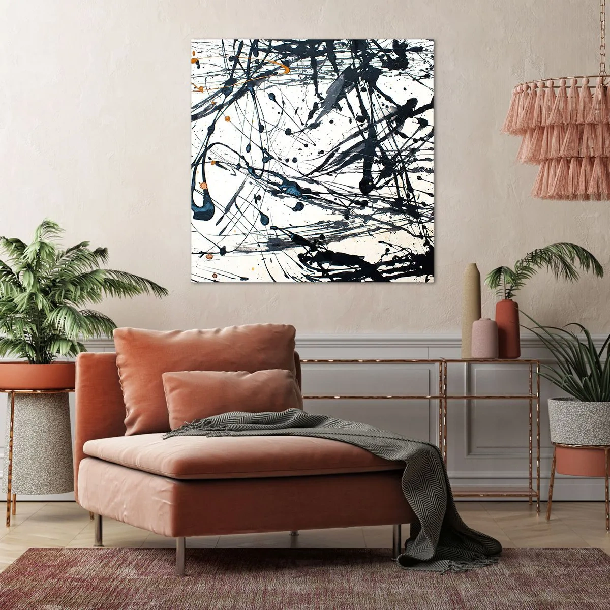 Cuadro sobre lienzo - Impresión de Imagen - ¿Con o sin sentido? - 70x70 cm