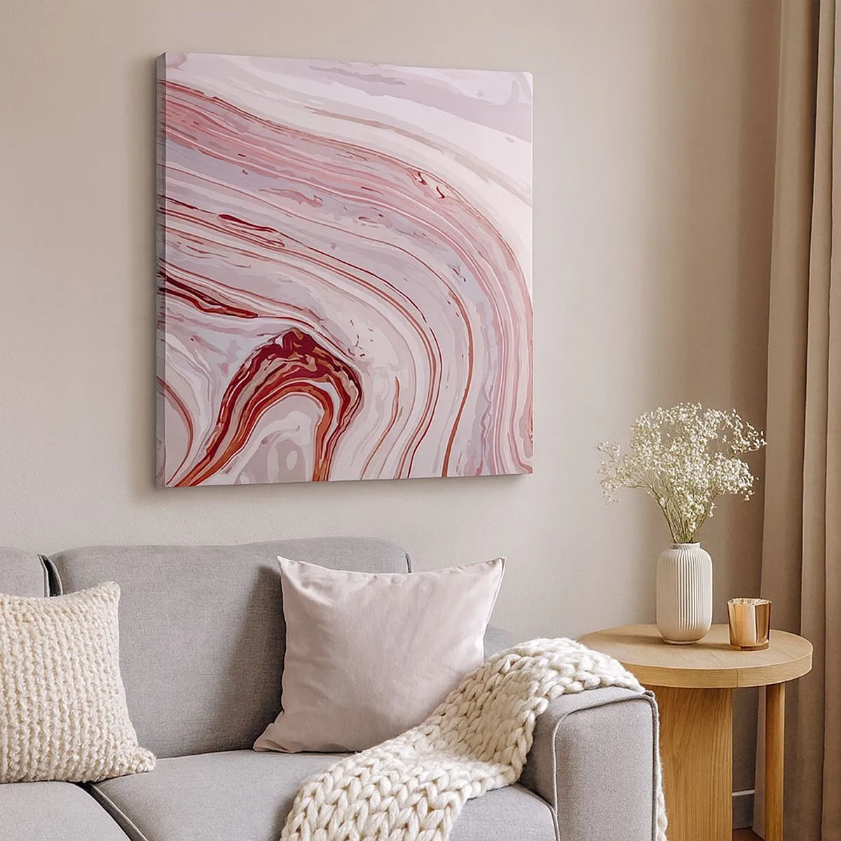 Cuadro sobre lienzo - Impresión de Imagen - Cambio de dirección - 30x30 cm