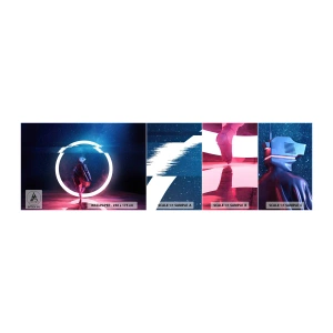 Muestra De Fotomural Standard Eco - Entre mundos - Futurista, Astronauta, Cosmos - 100x30 cm