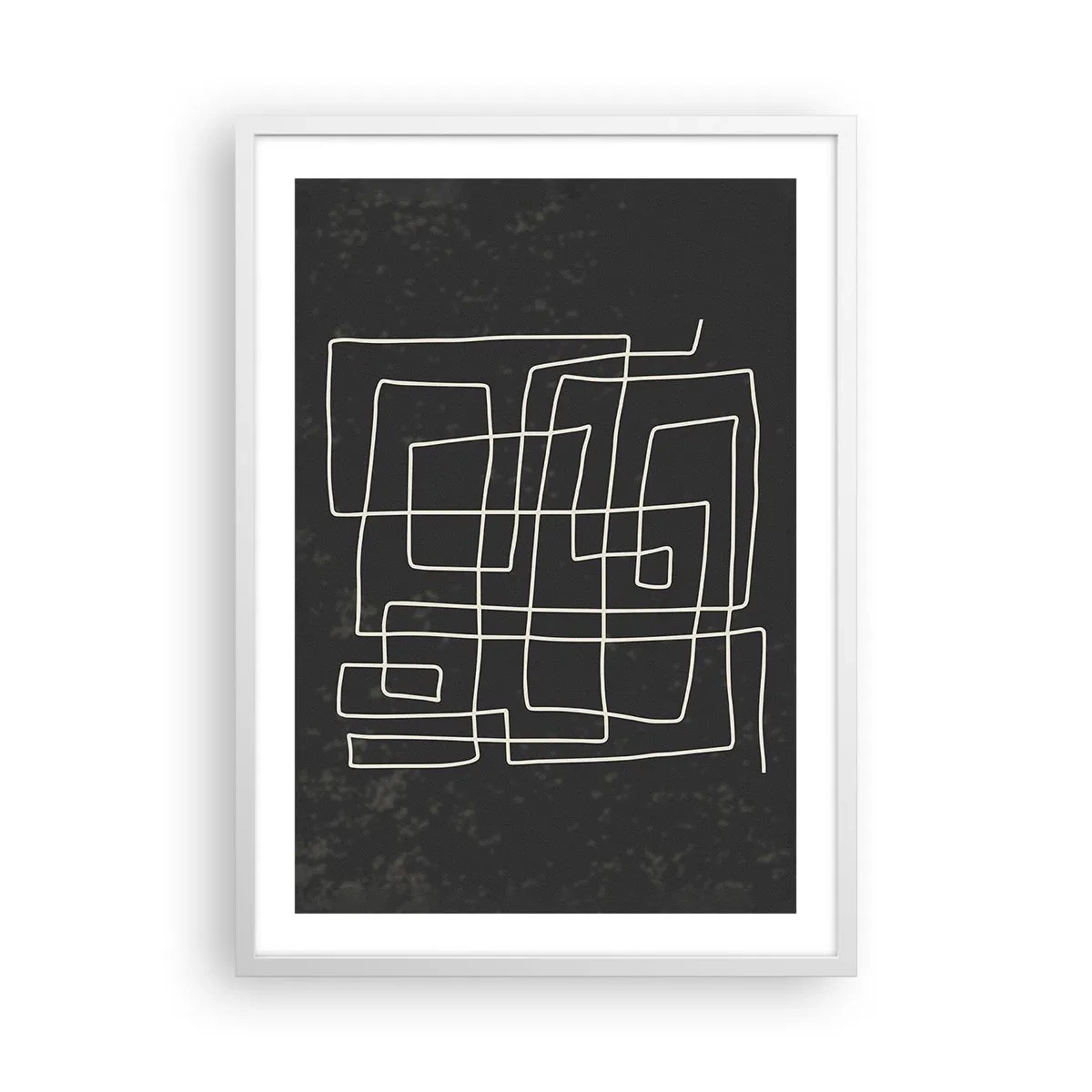 Póster en marco blanco - No es tan sencillo - 50x70 cm