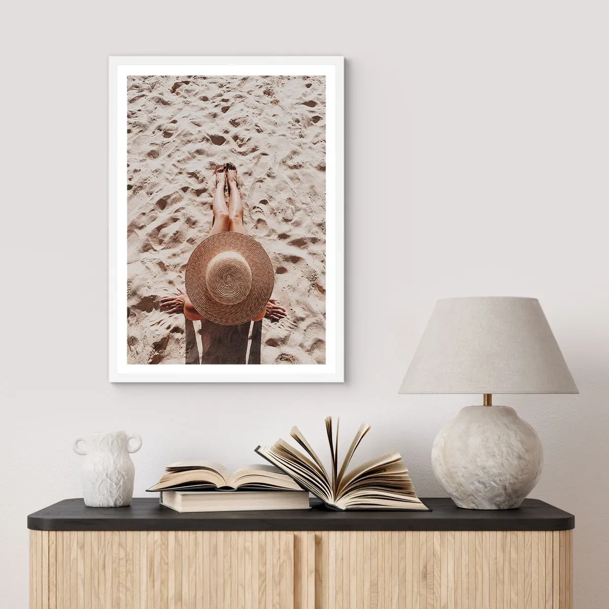 Póster en marco blanco - Un tiempo de ensueño - 40x50 cm