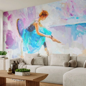 Fotomural Premium Sand - Gracia indescriptible, encanto sutil - Bailarina, Bailar, Ballet - 300x210 cm