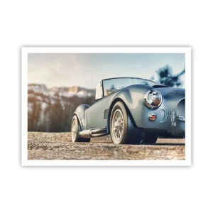 Póster - Coche clásico descapotable en un entorno pintoresco - 100x70cm - Porque el estilo importa - Decoración de pared moderna para salón y dormitorio ARTTOR