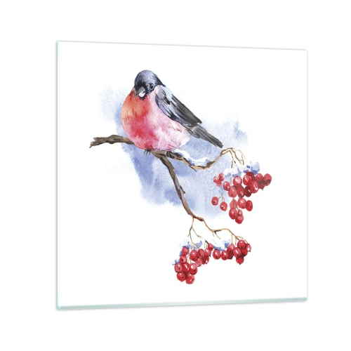 Cuadro sobre vidrio - Impresiones sobre Vidrio - Invierno en color - 30x30 cm