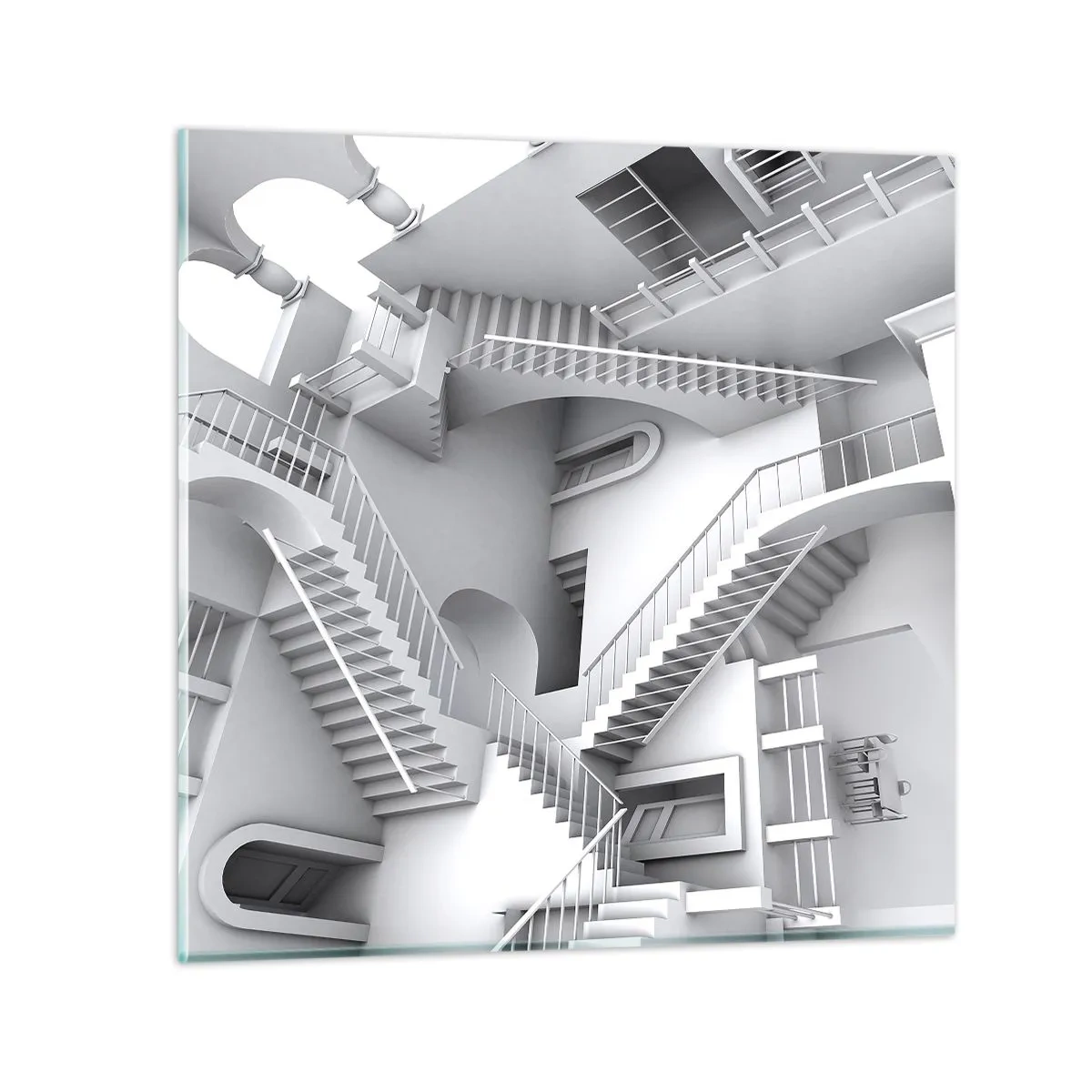 Cuadro sobre vidrio - Impresiones sobre Vidrio - Paradojas del espacio - 60x60 cm