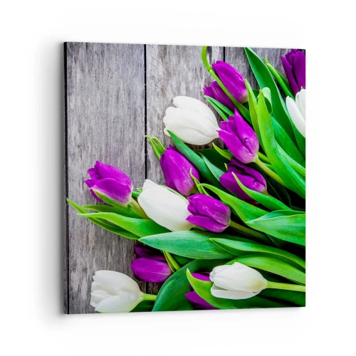Cuadro sobre lienzo - Impresión de Imagen - El día de la fiesta de la primavera - 70x70 cm