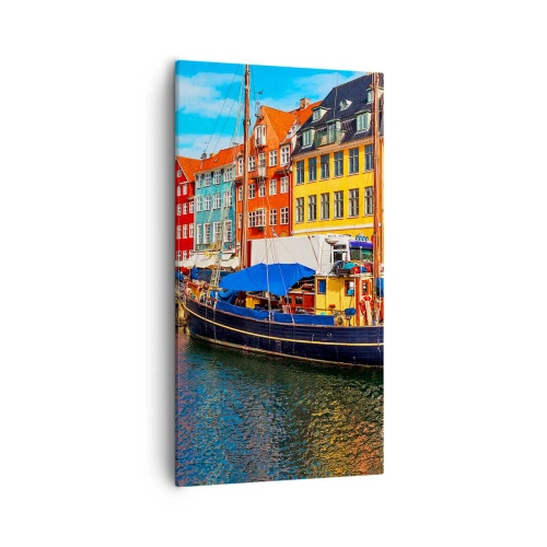 Cuadro sobre lienzo - Impresión de Imagen - Muelle alegre - 55x100 cm