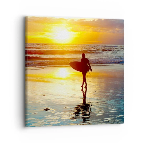 Cuadro sobre lienzo - Impresión de Imagen - El regreso del guerrero - 30x30 cm