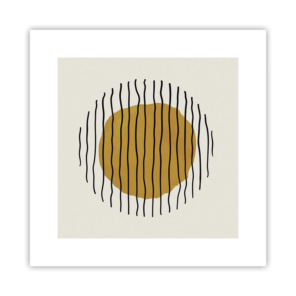 Póster - Abstracción cálida - 30x30 cm