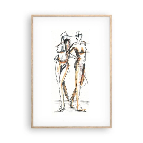 Póster en marco roble claro - Un estudio sobre el encanto - 70x100 cm