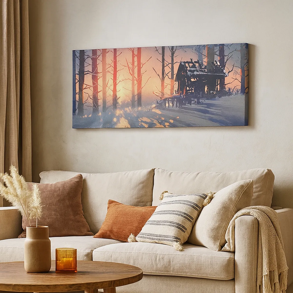 Cuadro sobre lienzo - Impresión de Imagen - Solo el sol es testigo - 30x30 cm