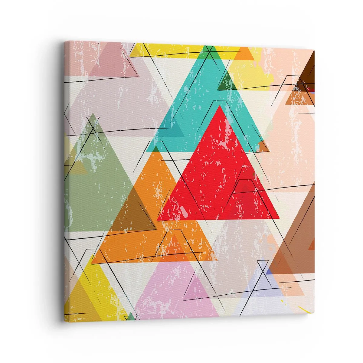 Cuadro sobre lienzo - Impresión de Imagen - De tres en tres - 30x30 cm