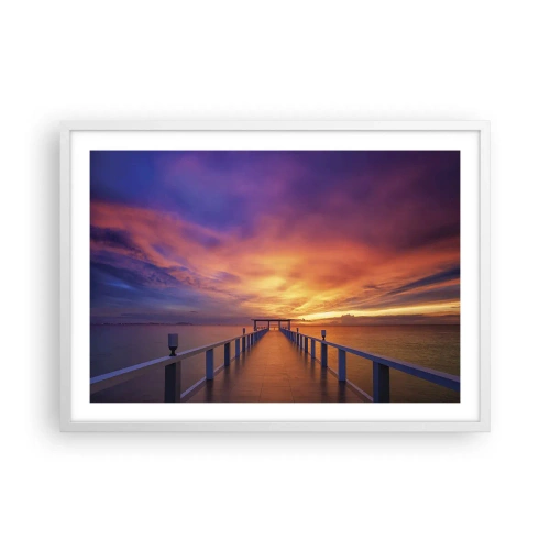 Póster en marco blanco - Sin fin - 70x50 cm