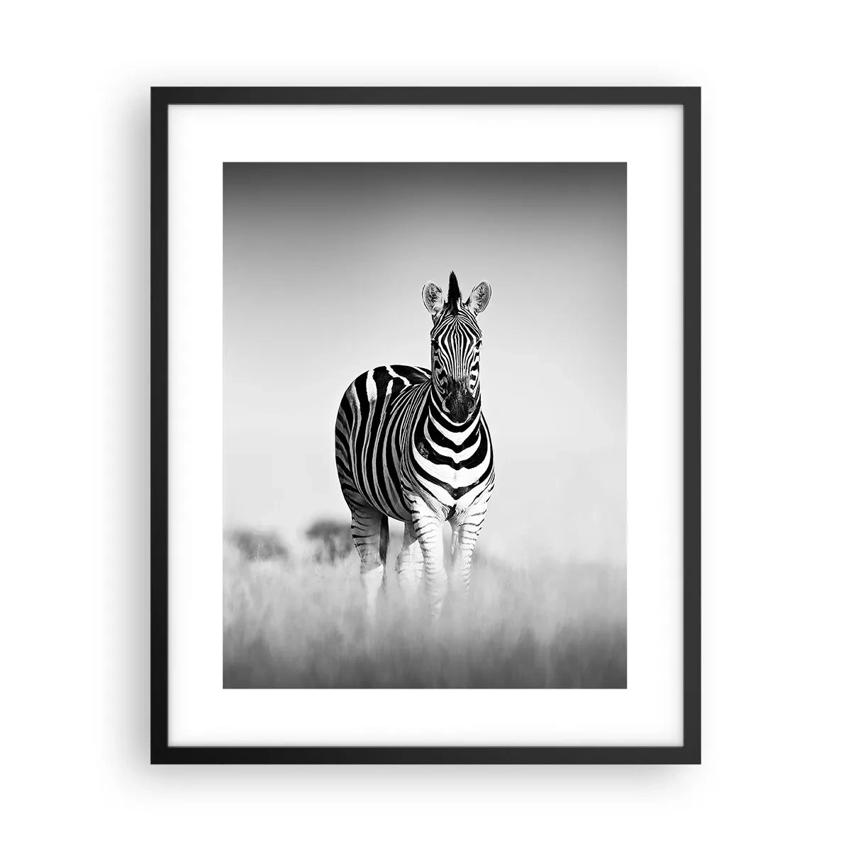 Póster en marco negro - Resulta que el mundo es blanco y negro - 40x50 cm