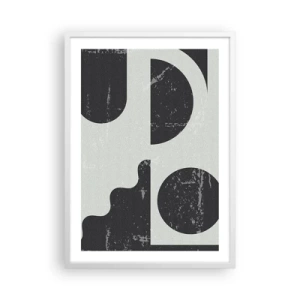 Póster en marco blanco - Composición arriba y abajo - 50x70 cm