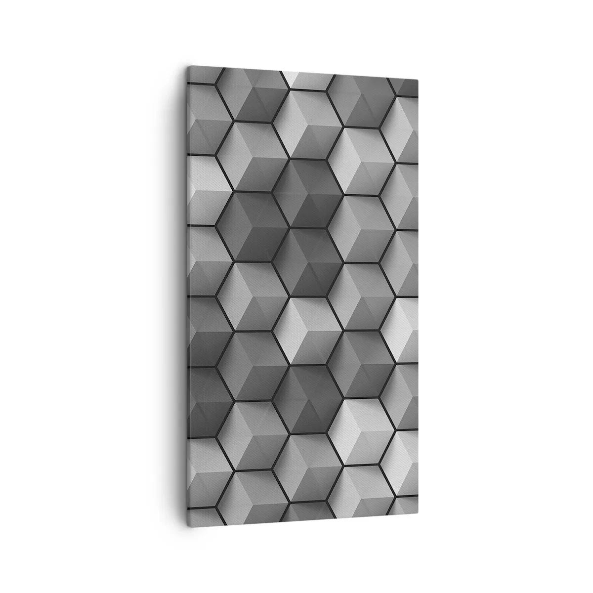 Cuadro sobre lienzo - Impresión de Imagen - Rompecabezas cubista - 45x80 cm