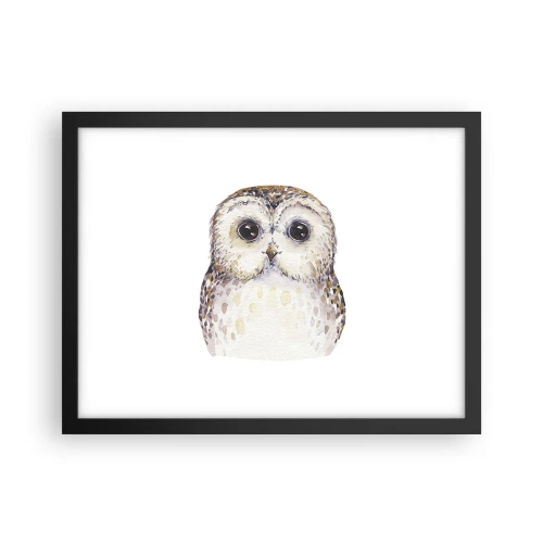 Póster en marco negro - Mírame a los ojos - 40x30 cm