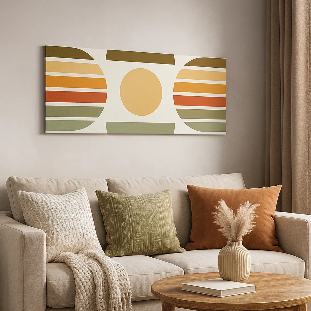 Cuadro sobre lienzo - Impresión de Imagen - Los tonos de la tierra - 30x30 cm