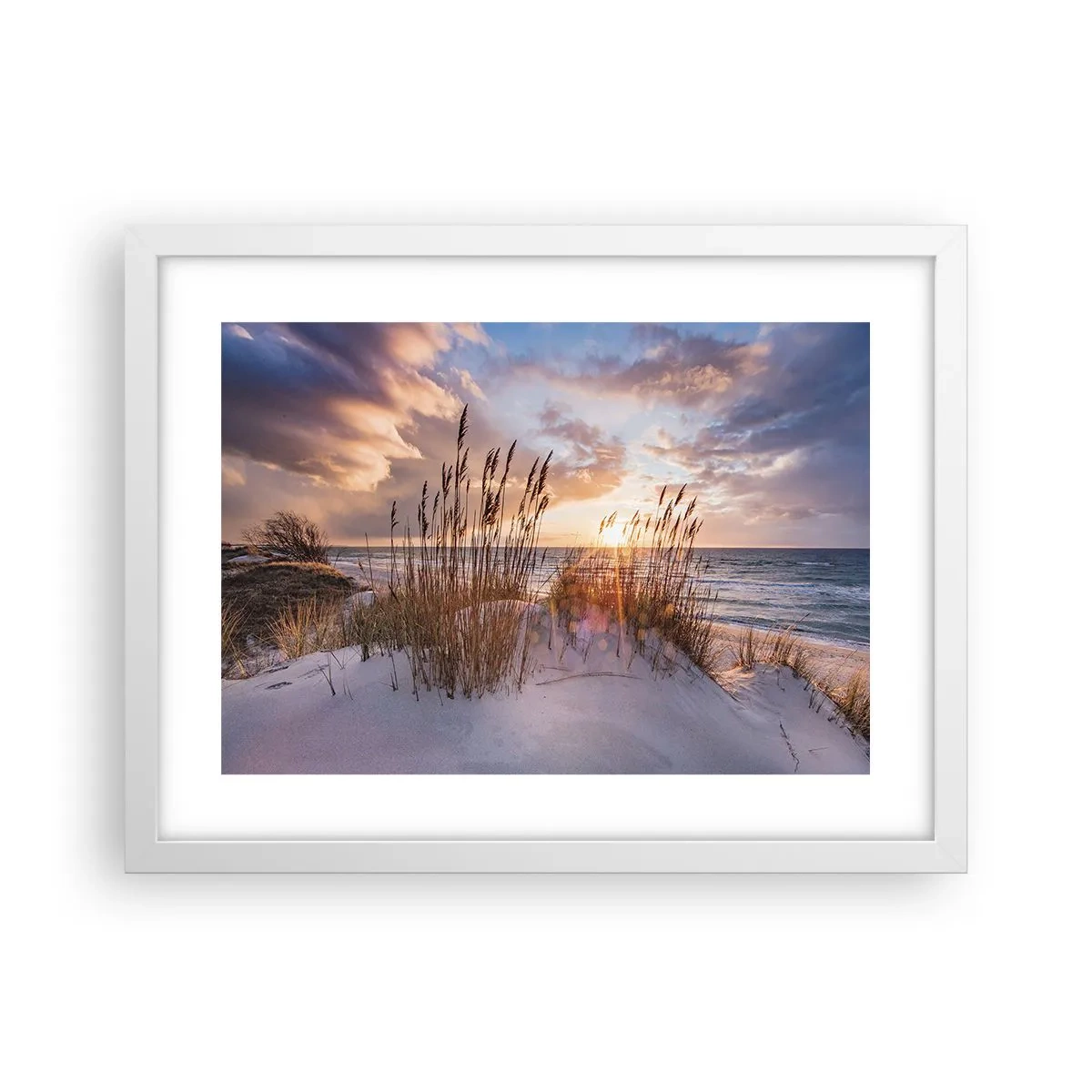 Póster en marco blanco - Adiós al sol y al viento - 40x30 cm
