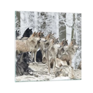 Cuadro sobre vidrio - Impresiones sobre Vidrio - Familiares y amigos - 30x30 cm