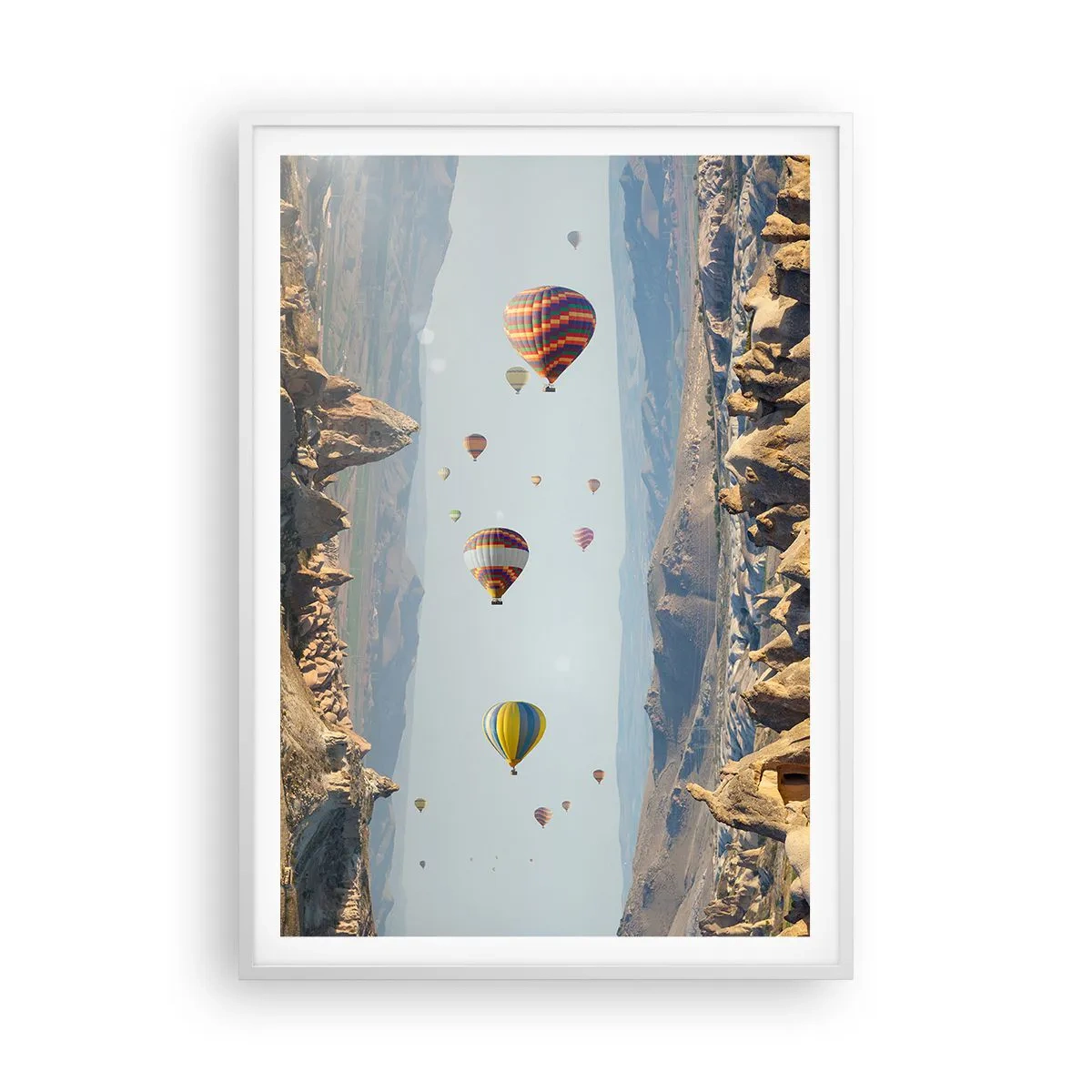 Póster en marco blanco - Aquí todo es posible - 70x100 cm