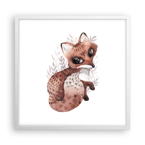 Póster en marco blanco - Dulzura y amor - 50x50 cm