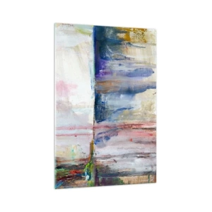 Cuadro sobre vidrio - Impresiones sobre Vidrio - Una composición abstracta de colores con efecto de reflejo en el lienzo. - 70x100cm - Impresiones y asociaciones de colores - Decoración de pared moderna para salón y dormitorio ARTTOR