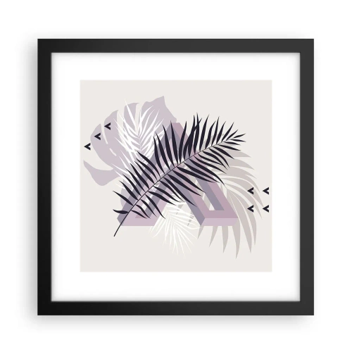 Póster en marco negro - La sombra de una sombra - 30x30 cm