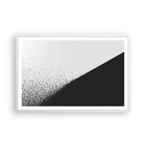 Póster en marco blanco - Cada vez más rápido, cada vez más alto - 91x61 cm