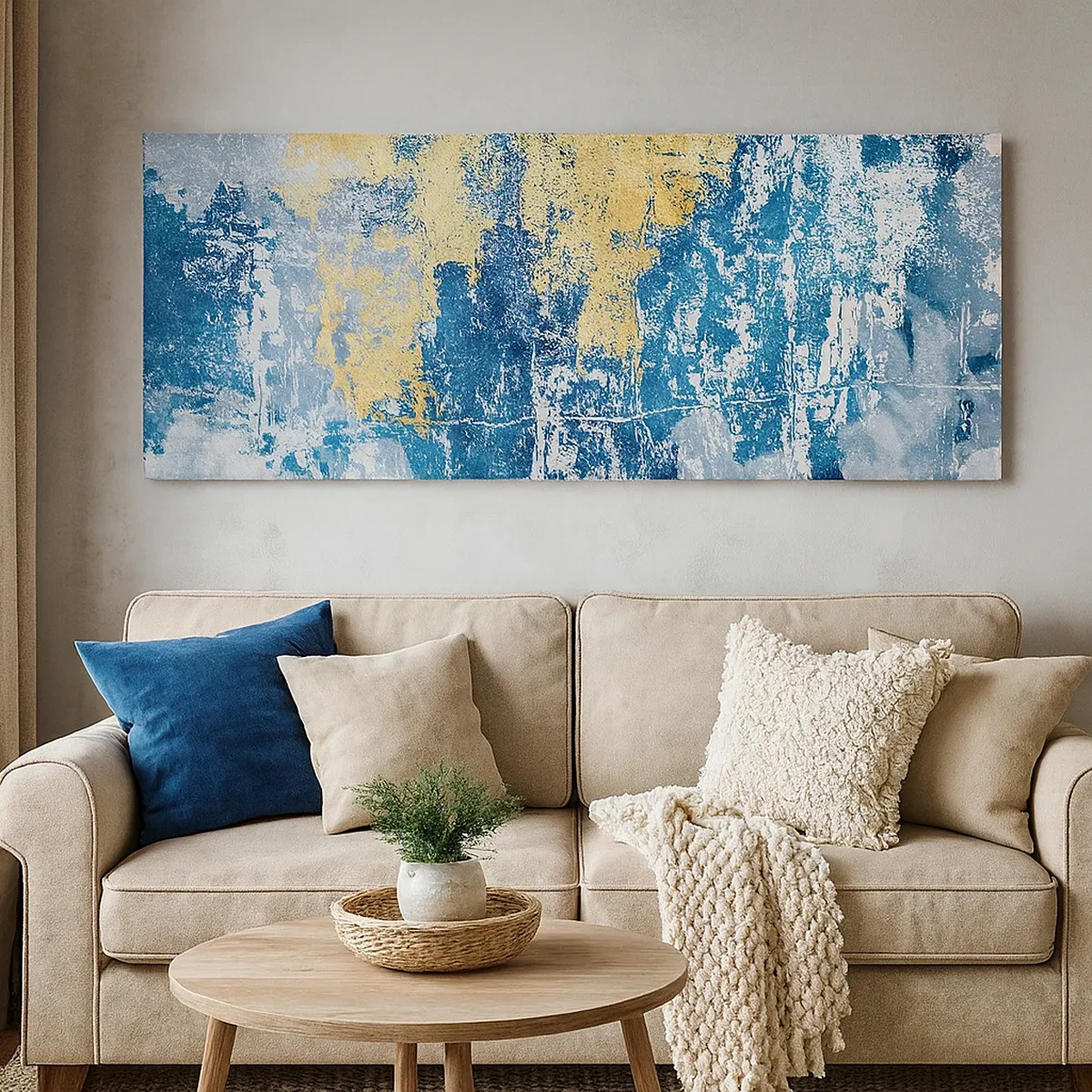 Cuadro sobre lienzo - Impresión de Imagen - Una abstracción serena - 30x30 cm