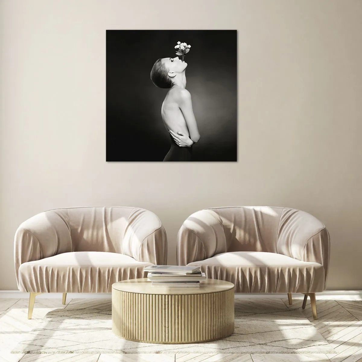 Cuadro sobre vidrio - Impresiones sobre Vidrio - Elegancia excéntrica - 40x40 cm