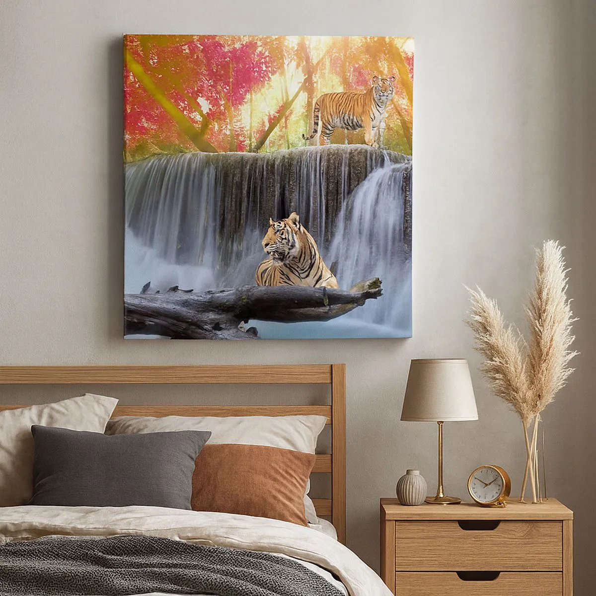 Cuadro sobre lienzo - Impresión de Imagen - Paisaje surrealista - 30x30 cm