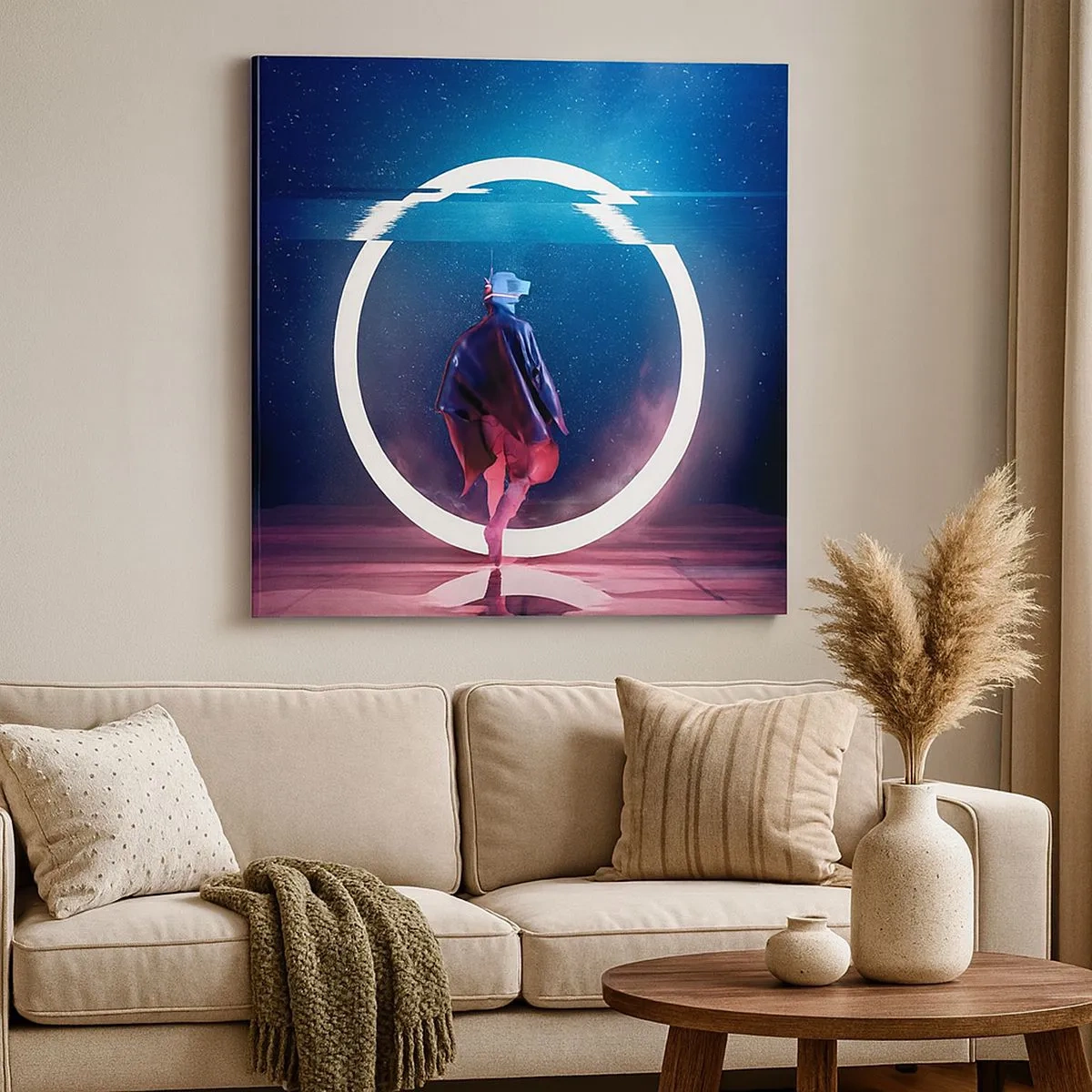 Cuadro sobre lienzo - Impresión de Imagen - Entre mundos - 30x30 cm