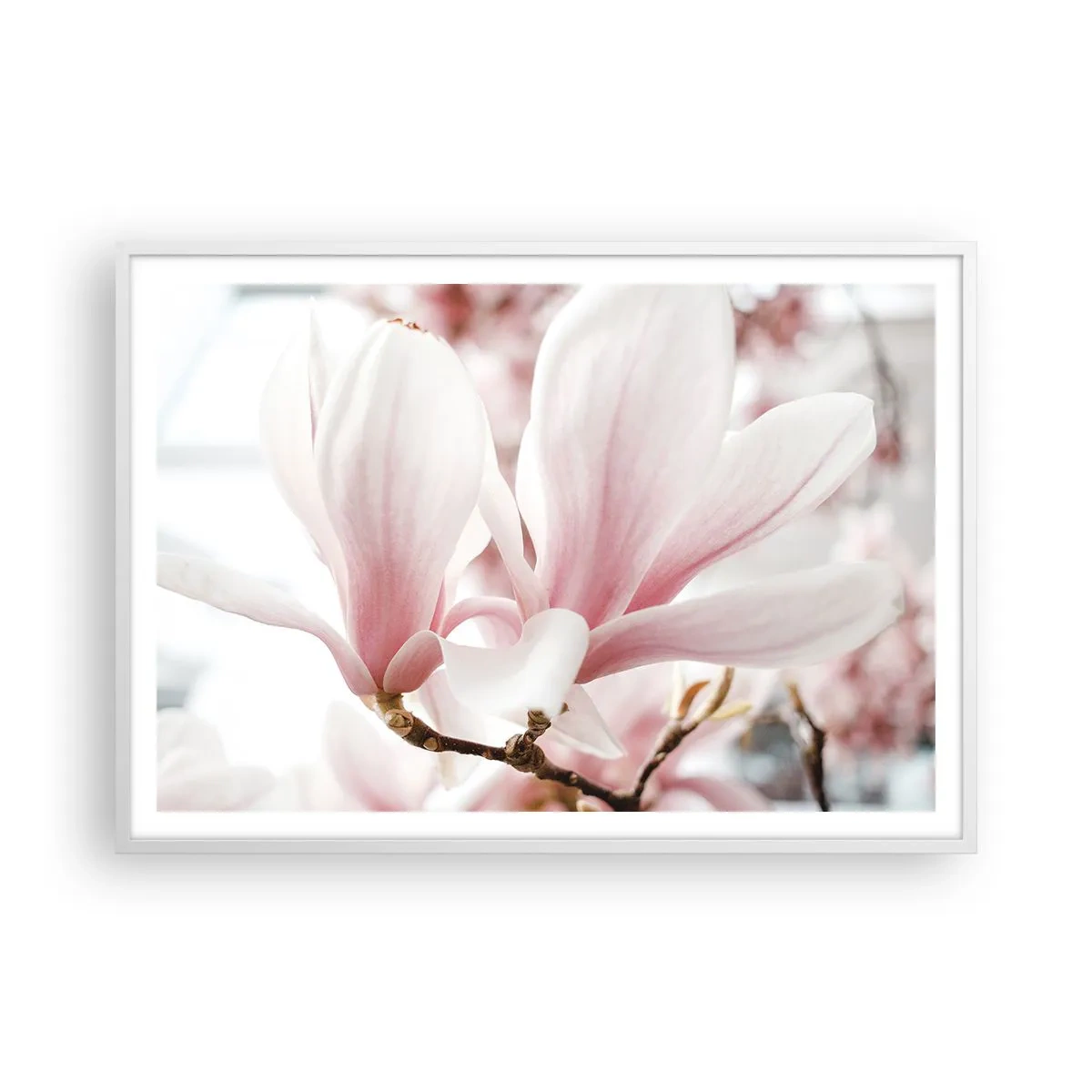 Póster en marco blanco - Inmensidad de la ternura - 100x70 cm