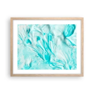 Póster en marco roble claro - Juntos para siempre - 50x40 cm