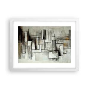 Póster en marco blanco - El poder de la sencillez - 40x30 cm