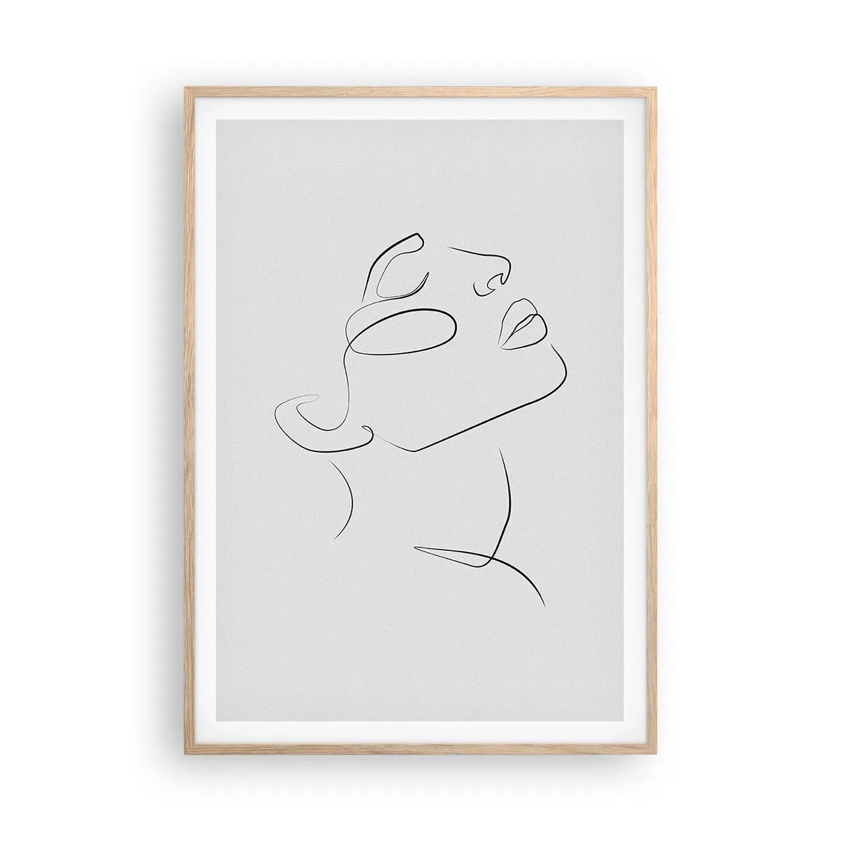 Póster en marco roble claro - Meandros de un sueño - 70x100 cm