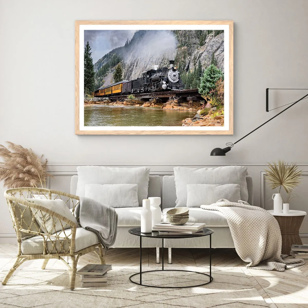 Póster en marco roble claro - ¿Adónde me llevas? - 40x30 cm