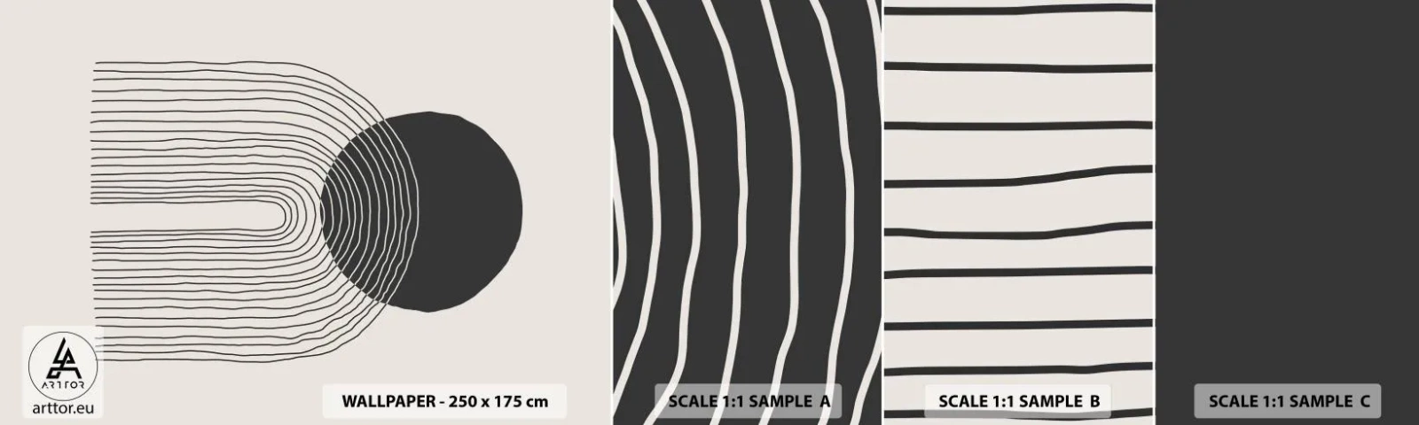 Muestra De Fotomural Standard Eco - Temblor y certeza - Abstracción, Pedazo, Minimalismo - 100x30 cm