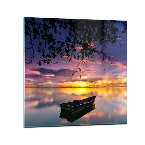 Cuadro sobre vidrio - Impresiones sobre Vidrio - Un cielo de ensueño - 40x40 cm