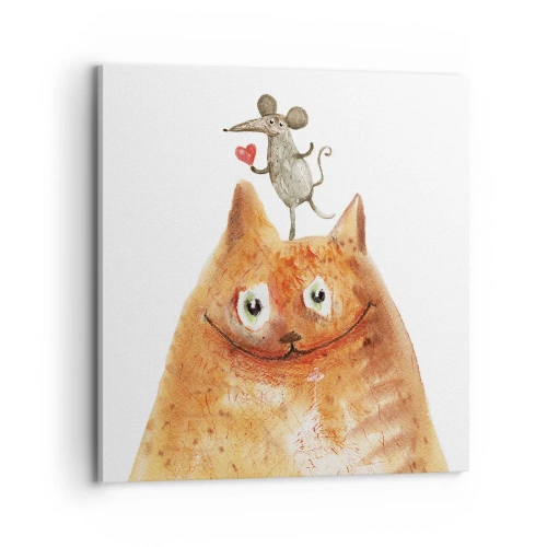 Cuadro sobre lienzo - Impresión de Imagen - Paradojas del amor - 70x70 cm