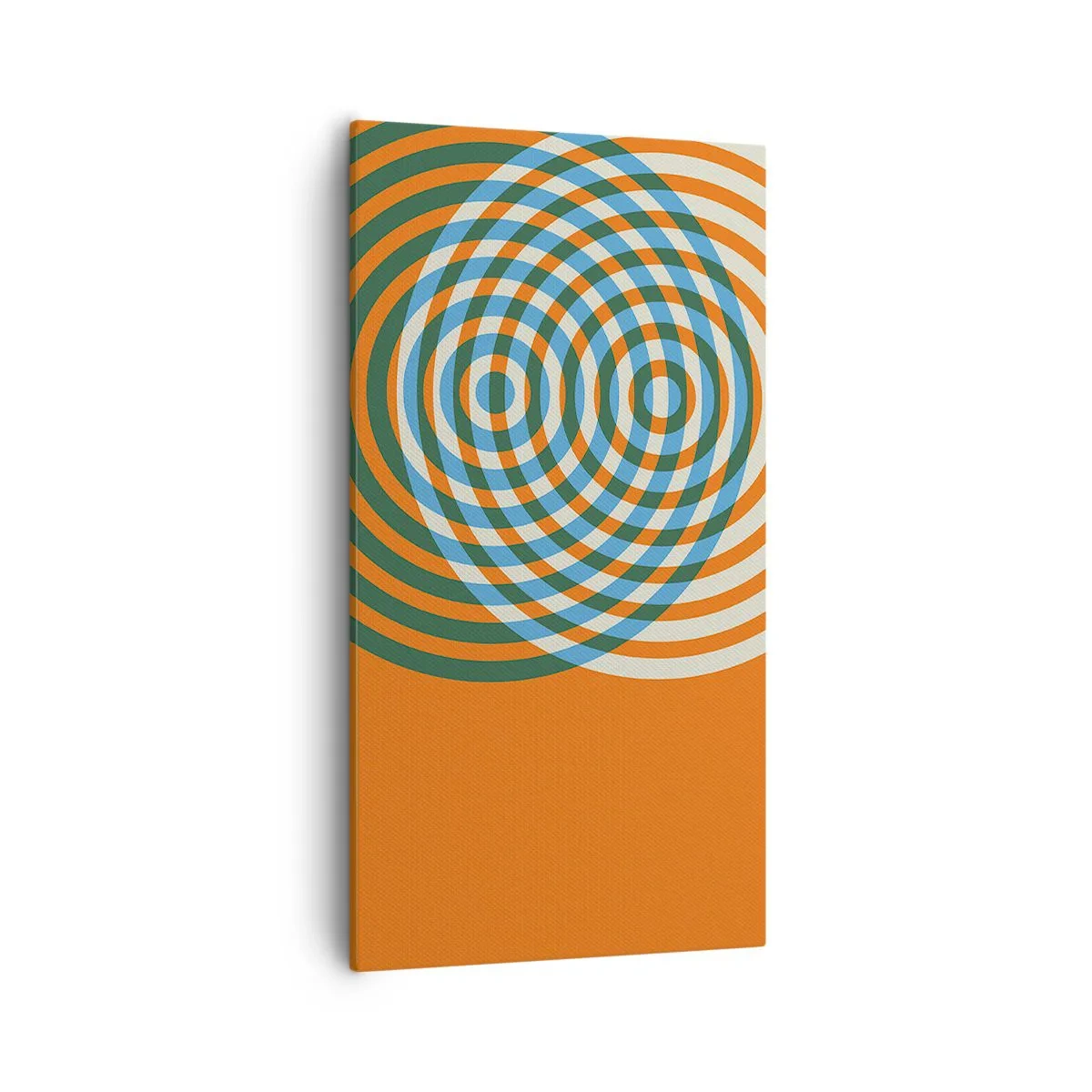 Cuadro sobre lienzo - Impresión de Imagen - Círculos y abstracción - 55x100 cm