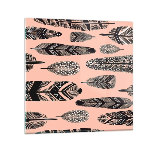 Cuadro sobre vidrio - Impresiones sobre Vidrio - Una colección india - 70x70 cm