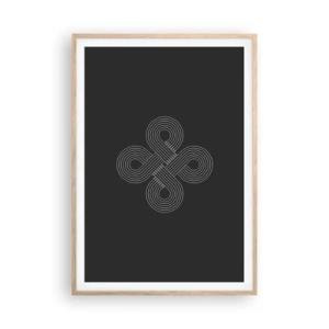 Póster en marco roble claro - El espíritu celta - 70x100 cm