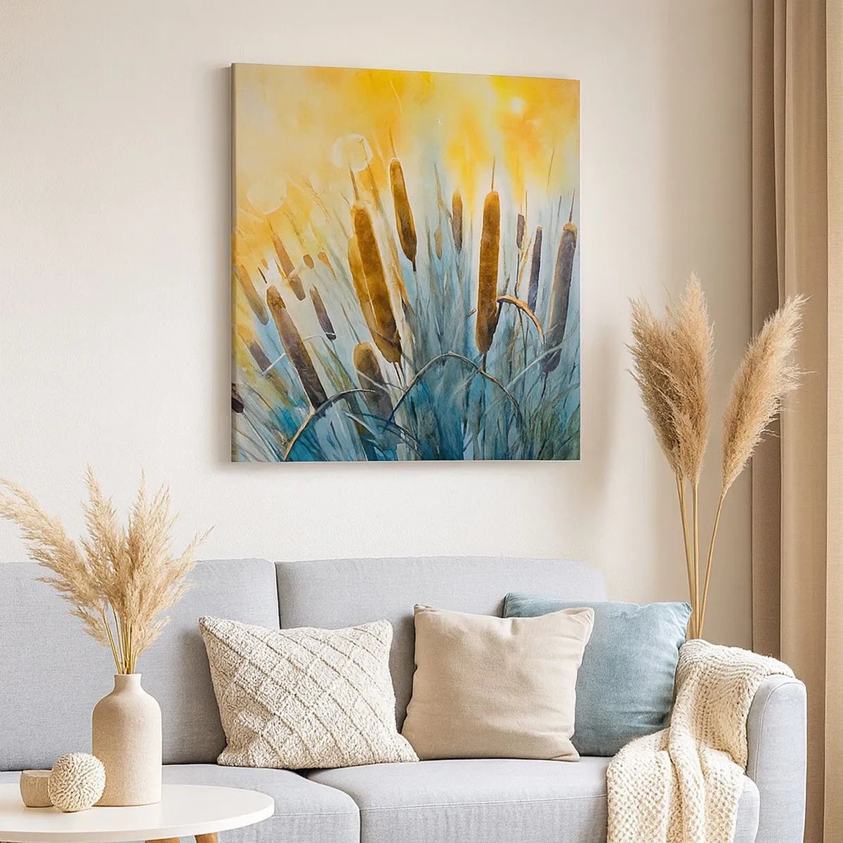 Cuadro sobre lienzo - Impresión de Imagen - El frío del agua, el calor del sol - 30x30 cm